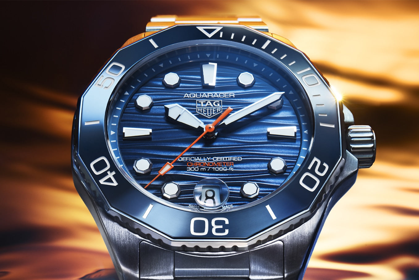 TAG HEUER AQUARACER PROFESSIONAL 300 DATE - blu