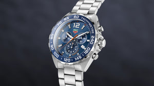 Tag Heuer Formula 1 Orologio Uomo Quarzo - Cassa 41mm, Quadrante Blu, Ghiera Unidirezionale, Cinturino Acciaio - WAZ1118.BA0875